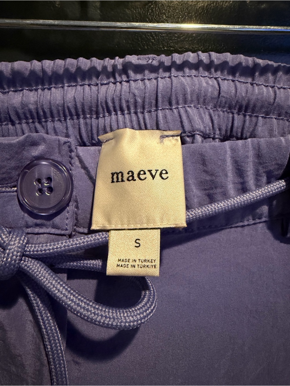 NWOT Maeve by Anthropologie Seamed Wide Leg Track Pants Purple - Size small - Picture 8 of 10
